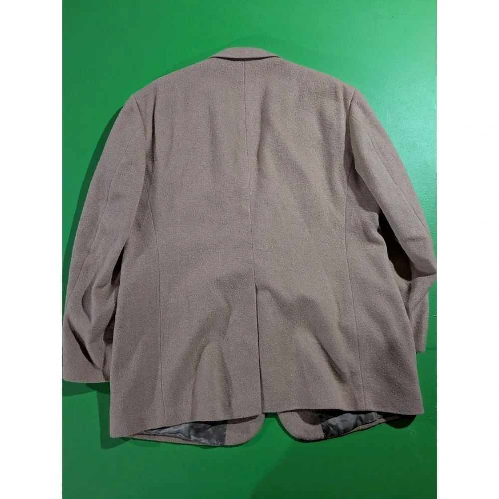 Vintage Evan Picone For ZCMI Camel Hair Blazer Down Tan Men's 44